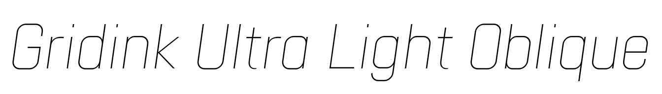 Gridink Ultra Light Oblique